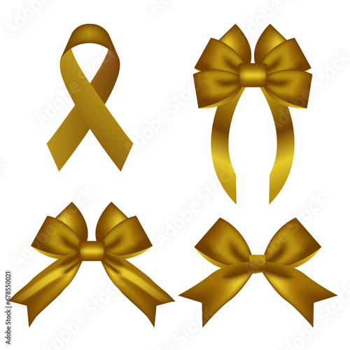 Set ribbon gold