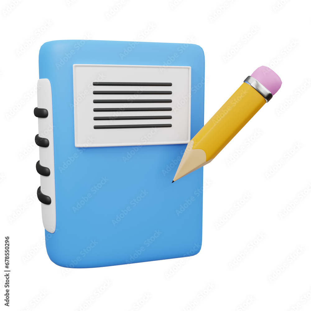 icon 3d Render Write Schedule icon 3d Render Write Schedule