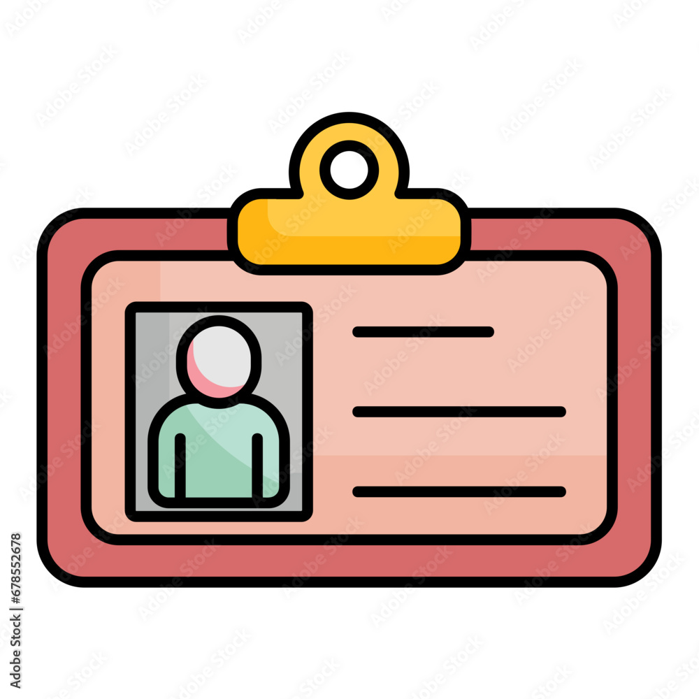 Fototapeta premium Credential Icon