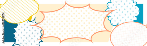 背景素材_漫画_カラフル