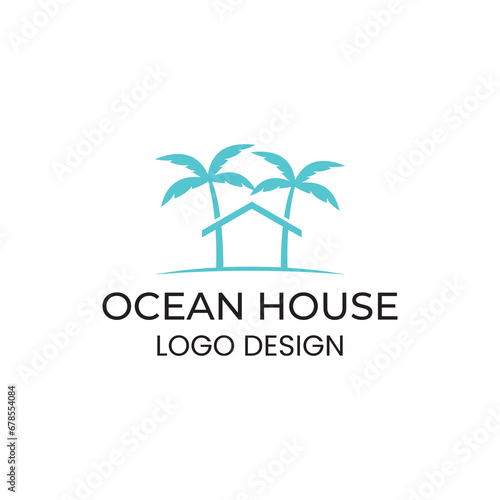 Wallpaper Mural Ocean House Logo Vector Icon Illustration Torontodigital.ca