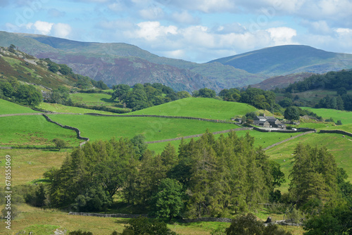 The view over the valley of Little Langdale in the Lake District