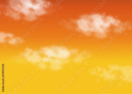 雲と空 夕焼け空 背景素材 イラスト ベクター clouds and sky sunset sky background illustration vector