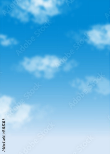 雲と空 夏空 背景素材 イラスト ベクター clouds and sky summer sky background illustration vector