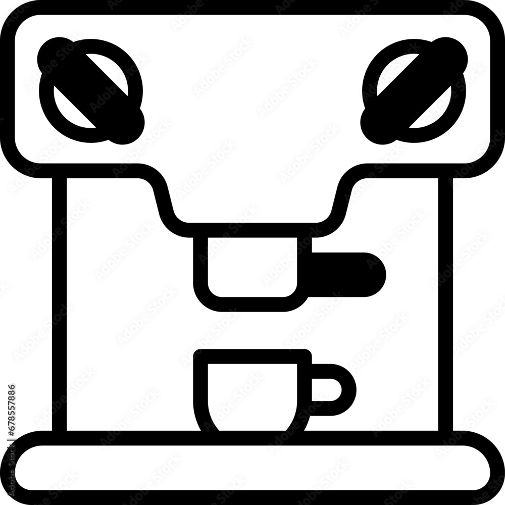 Vector Icon Coffee maker, Coffee, Coffee Machine, Coffee Shop, Electronic, cup Vector Icon Coffee maker, Coffee, Coffee Machine, Coffee Shop, Electronic, cup