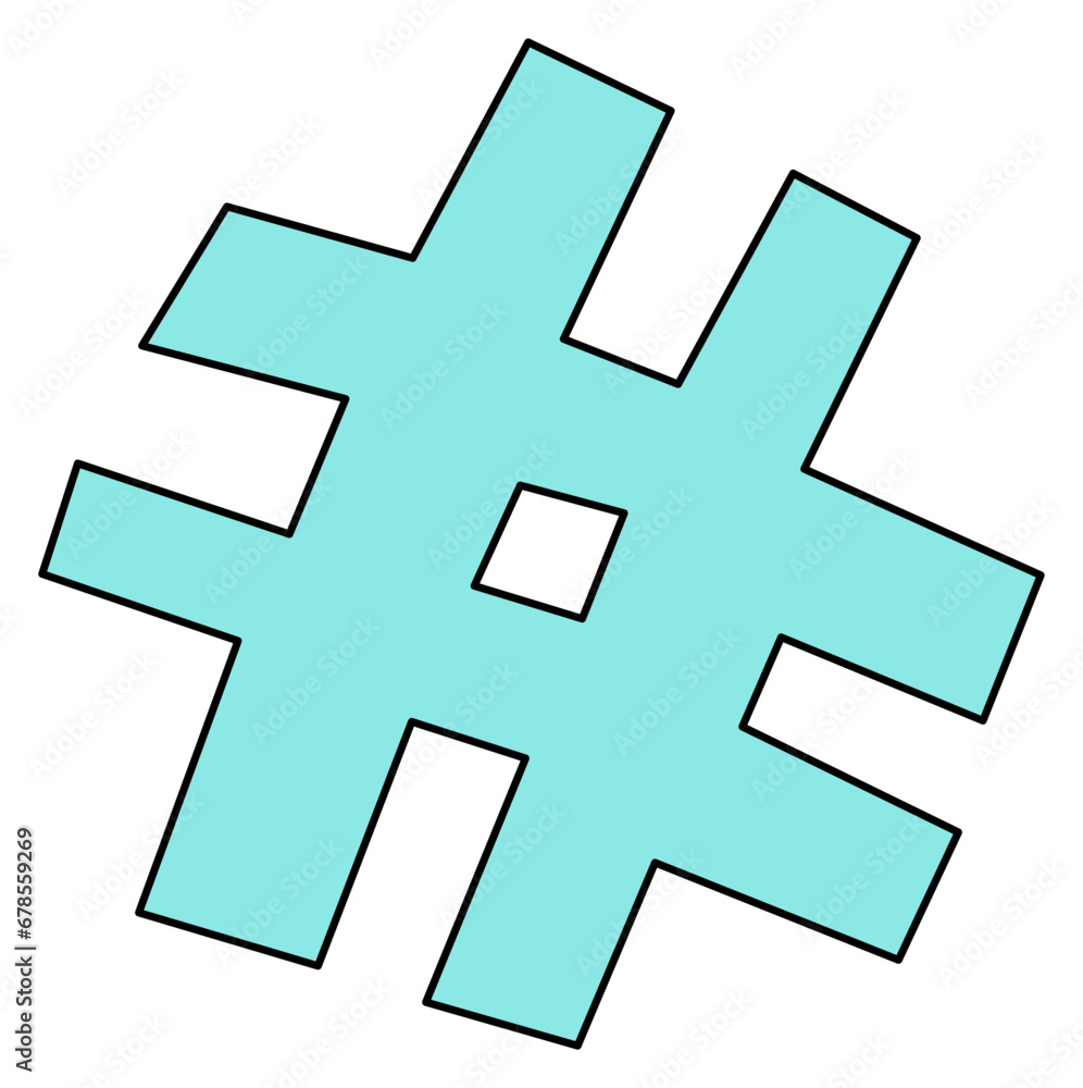 Obraz premium Contemporary Quirky Sticker