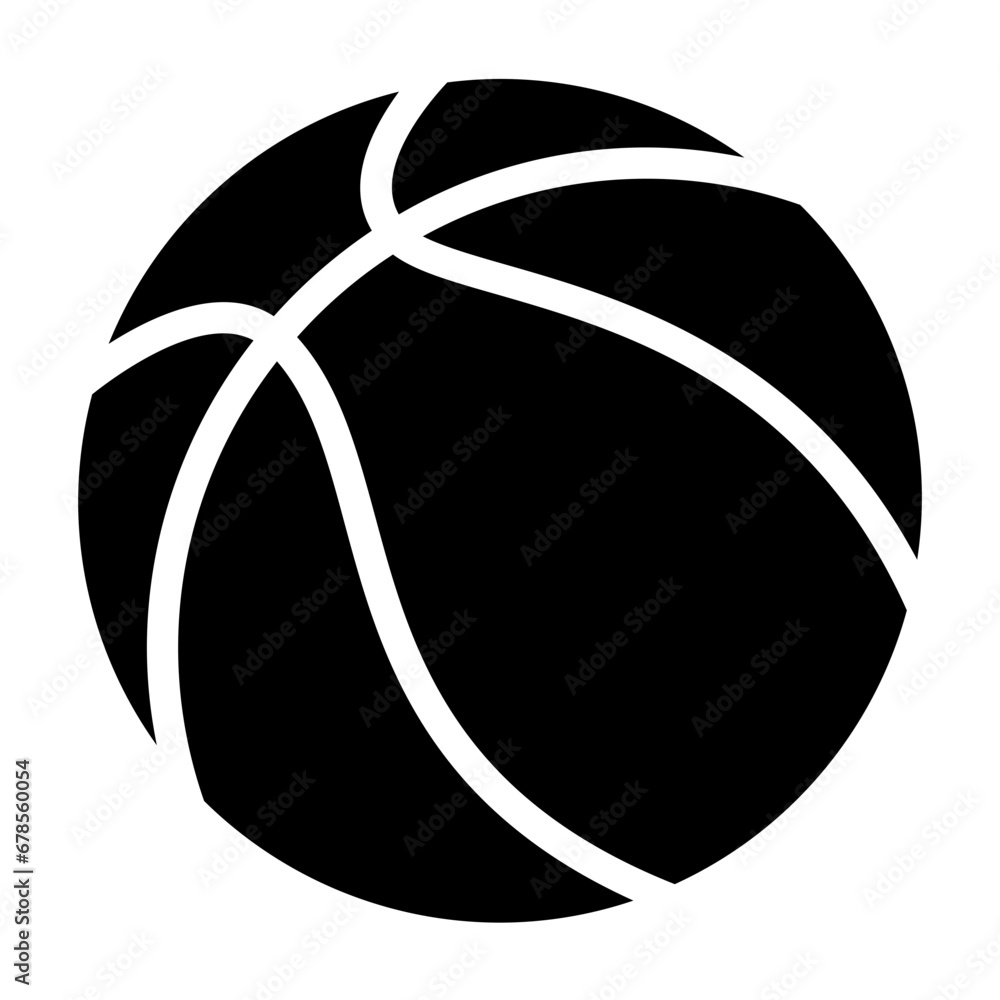 Basksetball Solid Style Design Icon Basksetball Solid Style Design Icon