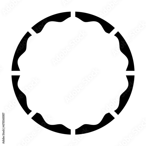 Rings Solid Style Design Icon