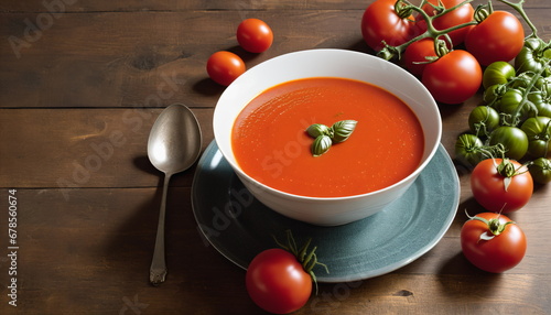 Comfort Food: Warm Tomato Soup in a Bowl