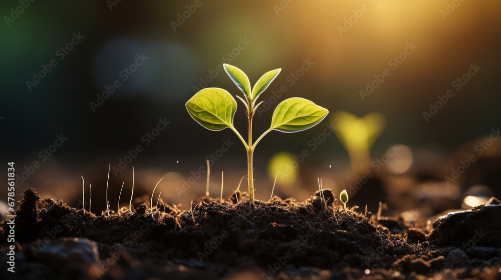sprout in the sun HD 8K wallpaper Stock Photographic Image sprout in the sun HD 8K wallpaper Stock Photographic Image