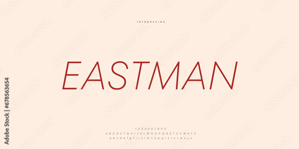 Elegant Font Uppercase Lowercase and Number. Classic Lettering Minimal Fashion Designs. Typography modern Sen Serif fonts regular decorative vintage concept. vector illustration