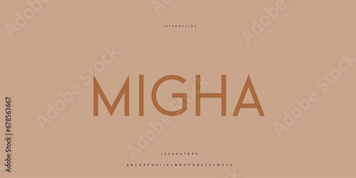 Elegant Font Uppercase Lowercase and Number. Classic Lettering Minimal Fashion Designs. Typography modern Sen Serif fonts regular decorative vintage concept. vector illustration