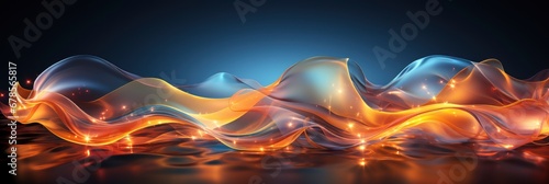 Abstract Shapes Light Long Exposure Photography , Banner Image For Website, Background abstract , Desktop Wallpaper