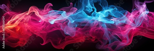 Artificial Smoke Redblue Light On Black , Banner Image For Website, Background abstract , Desktop Wallpaper