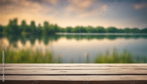 lake and wood table © Hendra