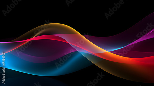 abstract background with glowing smoke