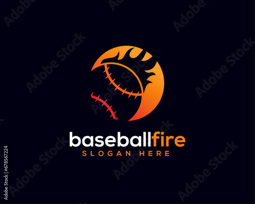 Baseball logo template vector icon element isolated - vector eps 