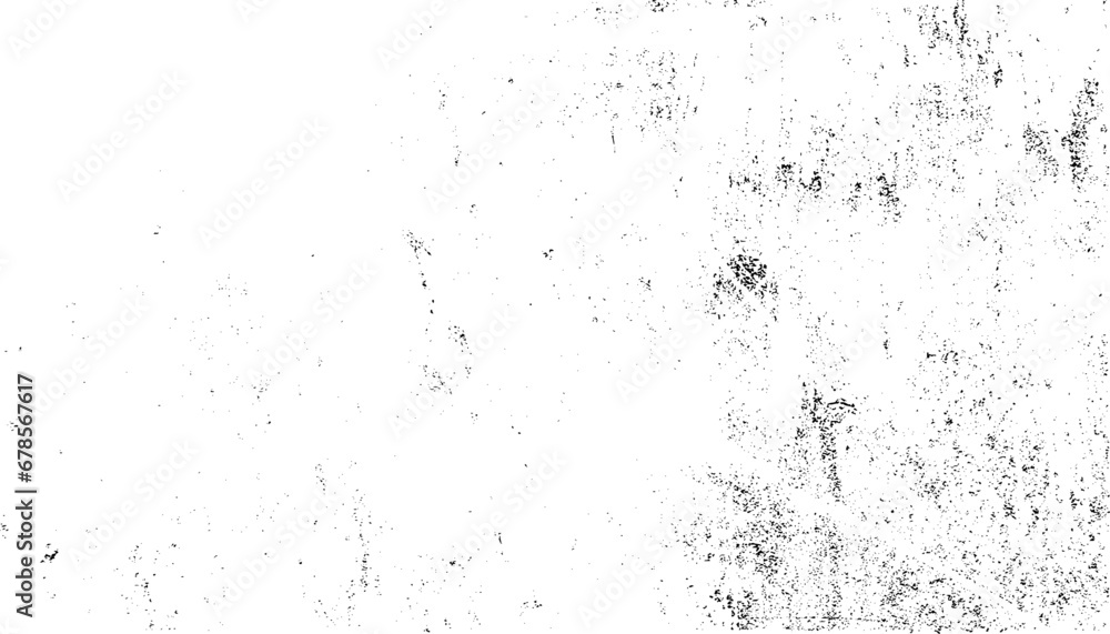 Grunge Black and White Distress Texture .Wall Background. Black grainy texture isolated on white background. Dust overlay. Dark noise granules. Vector Illustration