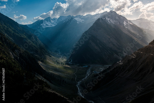 Zoji la pass is one of the most dangerous road in the world. the road is very narrow so if two truck meet each other, it will be a problem. But this road has amazing view because of the himalayas