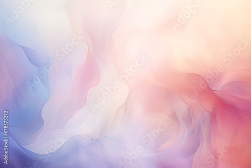 Abstract Background in Soft Pastel Gradients, Creating a Dreamy and Ethereal Atmosphere