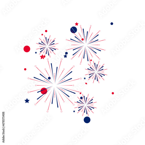 Fireworks celebrate Australia's Independence Day. Mealistic and detailed of a spectacular fireworks, colorful, bright, festive, celebration, independence day, new year, christmas, diwali, eid
