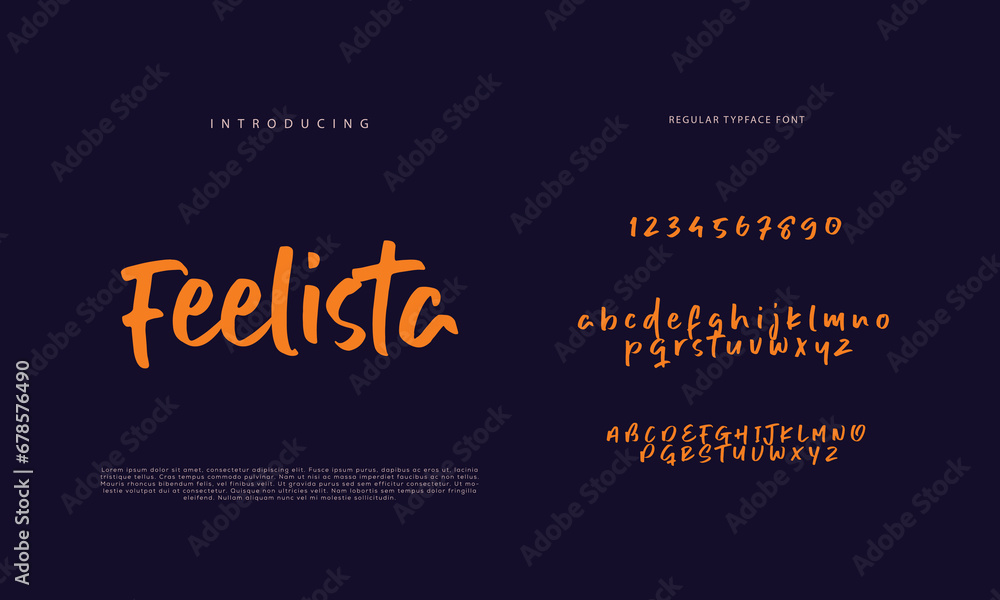 Handwritten Script font. Hand drawn brush style modern calligraphy cursive typeface. Hand Lettering and Custom Typography alphabet for Designs: Logo, Greeting Cards, Poster. Vector Brush type set.
Handwritten Script font. Hand drawn brush style modern calligraphy cursive typeface. Hand Lettering and Custom Typography alphabet for Designs: Logo, Greeting Cards, Poster. Vector Brush type set.