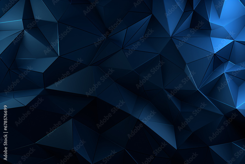 Blue Polygonal Mesh Background for Technology Design Blue Polygonal Mesh Background for Technology Design