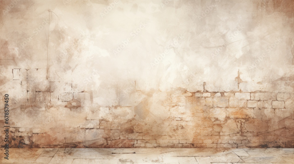 Obraz premium old aged concrete wall. beige concrete wall background. 