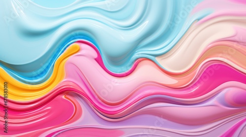 Abstract Background with Expressive Waves of Paint  Tailored for an Artistic Web Aesthetic