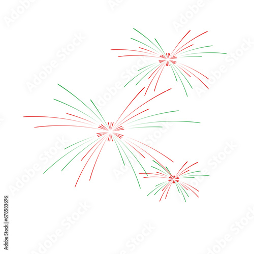 Firework vector icon illustration design template