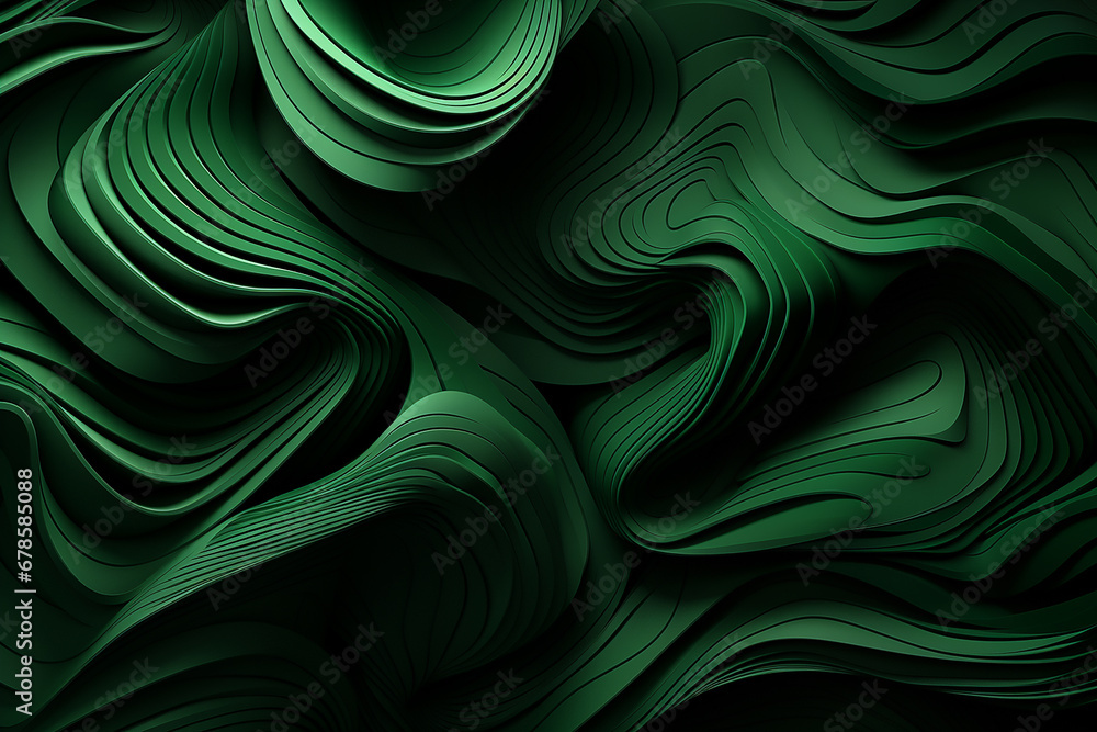 Fototapeta premium Abstrakcja Zielona