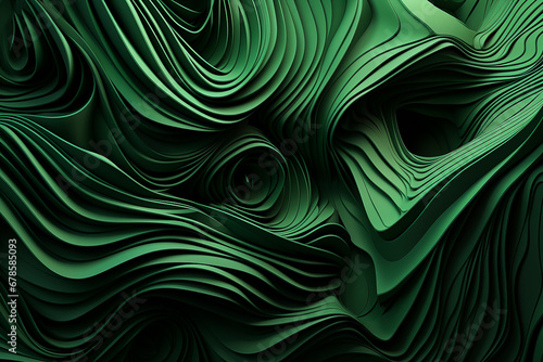 Abstrakcja Zielona