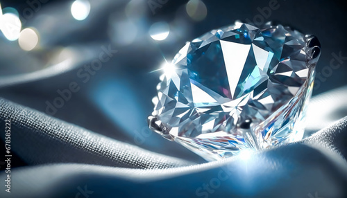 Blue diamond and white diamonds jewellery design collection gem masterpiece  luxury exclusive sapphire gemstone and exquisite premier bespoke jeweller custom-cut sapphires. Generative Ai