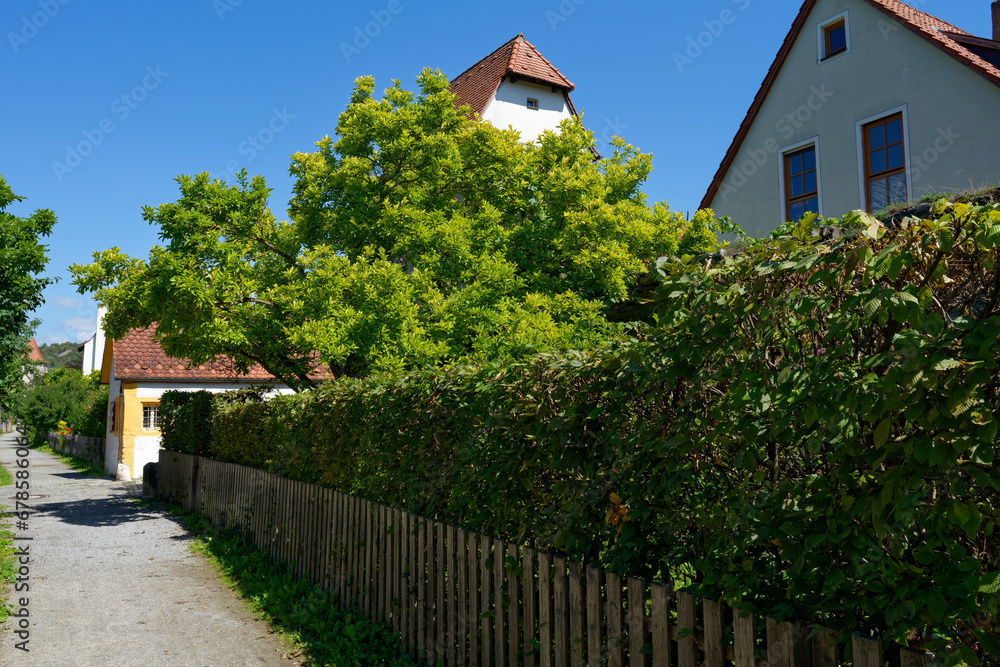 Historische Altstadt von Sommerhausen am Main, Landkreis Würzburg, Franken, Unterfranken, Bayern, Deutschland Historische Altstadt von Sommerhausen am Main, Landkreis Würzburg, Franken, Unterfranken, Bayern, Deutschland