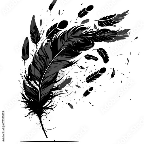 birds flying feather, birds svg, birds png, feather svg, feather png, bird, vector, eagle, silhouette, animal, wing, illustration, flying, tattoo, wings, black, design, feather, nature, art, icon, sym