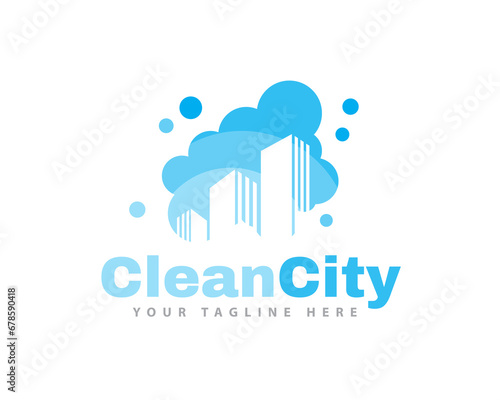 clean building foam service logo icon symbol design template illustration inspiration