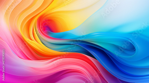 Colorful Abstract Background with Swirling Rainbow Colors and Light Bursts - A Vibrant Expression of Creativity and Innovation