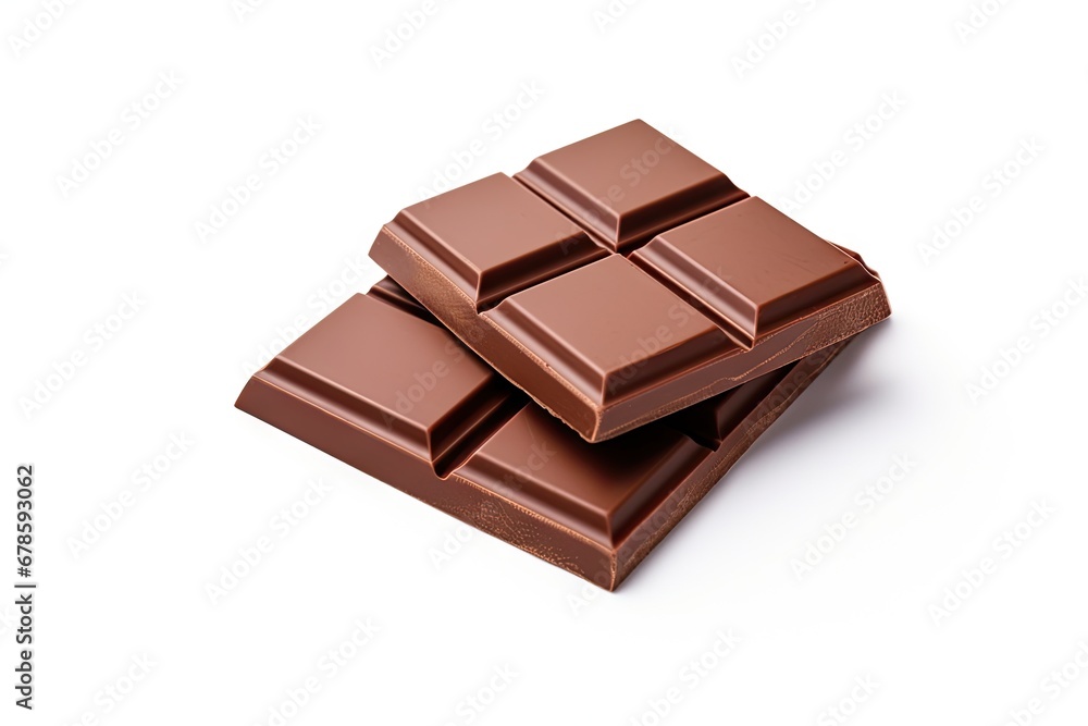 Decadent delight. Indulge in richness of dark chocolate on white background isolated. Sweet. Flavors in every bite. Bittersweet temptation Decadent delight. Indulge in richness of dark chocolate on white background isolated. Sweet. Flavors in every bite. Bittersweet temptation