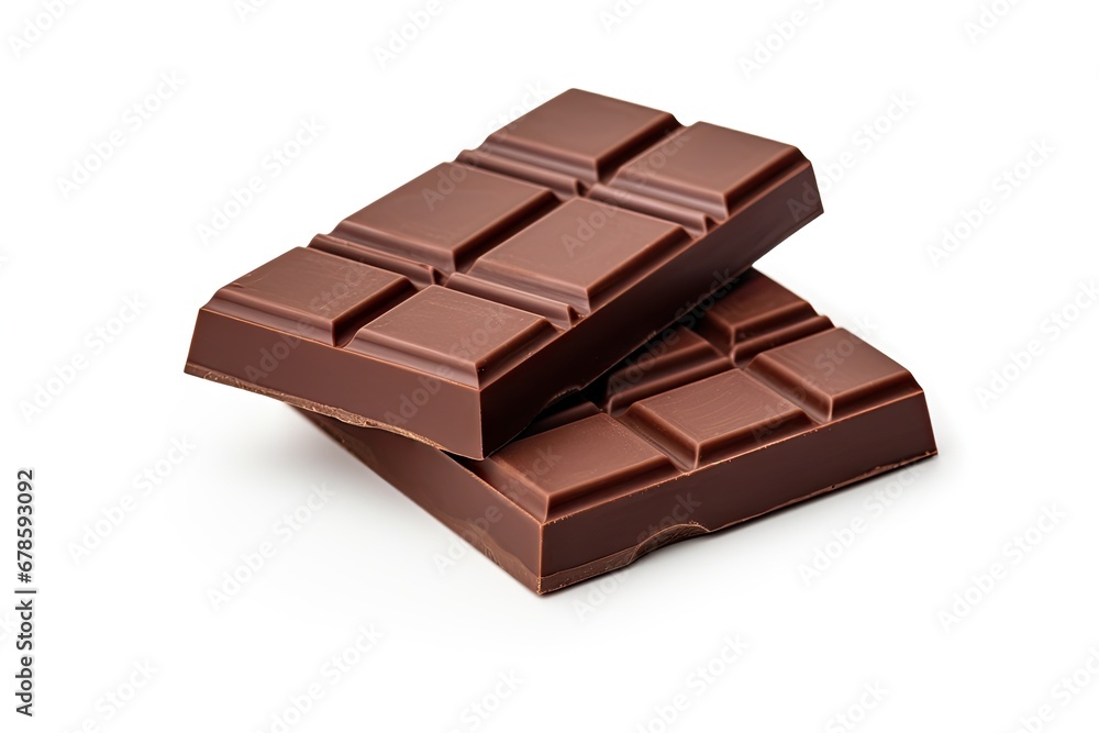 Decadent delight. Indulge in richness of dark chocolate on white background isolated. Sweet. Flavors in every bite. Bittersweet temptation Decadent delight. Indulge in richness of dark chocolate on white background isolated. Sweet. Flavors in every bite. Bittersweet temptation