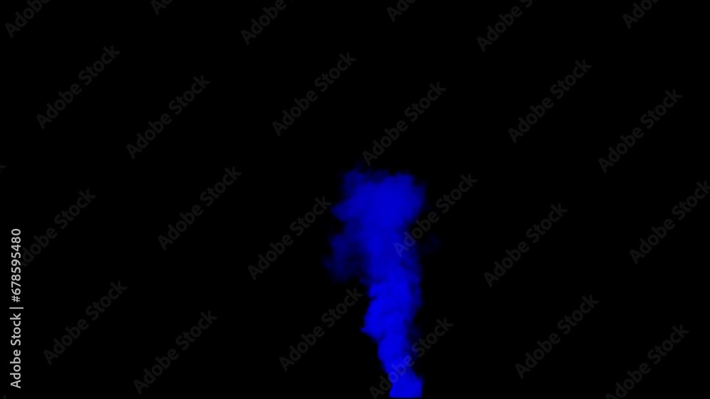 Blue smoke Flow Loop isolated by alpha channel. Blue smoke Flow Loop isolated by alpha channel.