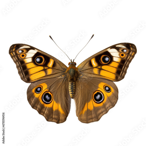 Buckeye Butterfly, Isolated