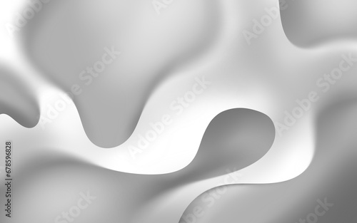 abstract 3d background, liquid, elegant, grey