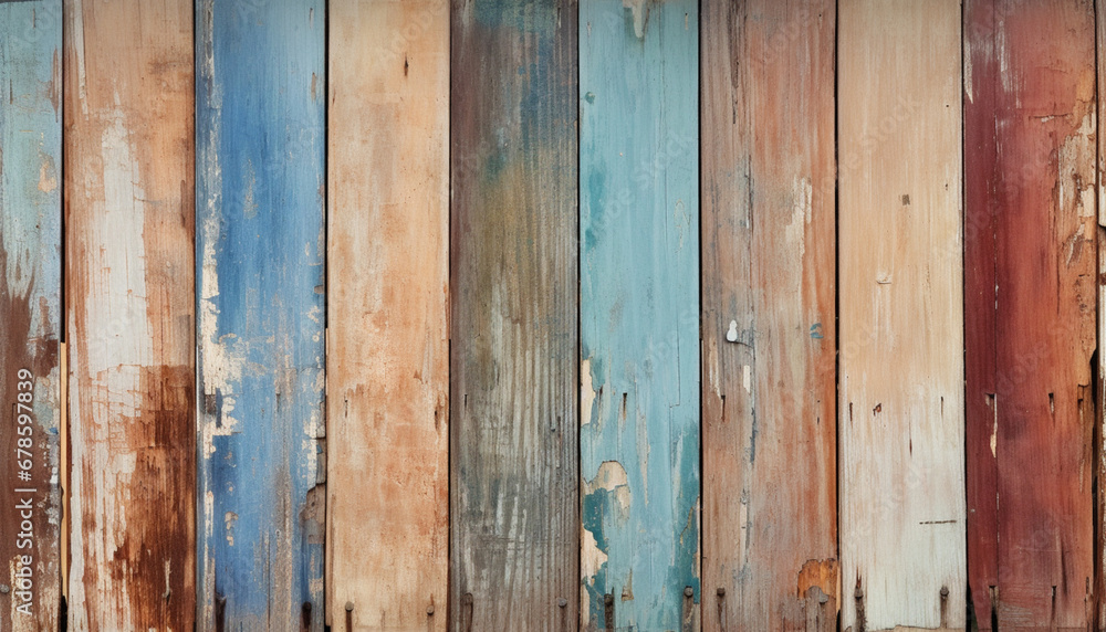Obraz premium aged vertical wood background