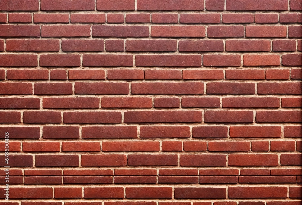 Fototapeta premium stone wall made of red brick, generative ai