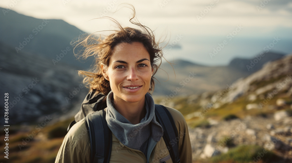 Woman, outdoor, hiking, mental health, fresh air
