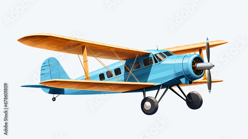Small plane on a white background