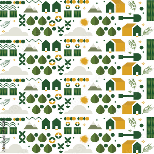 Fall city. Autumn city. Cute autumn house kit. Cottage houses isilated graphic elements.
