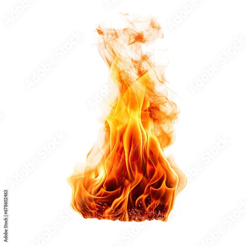 Hot Burning Fire, Isolated