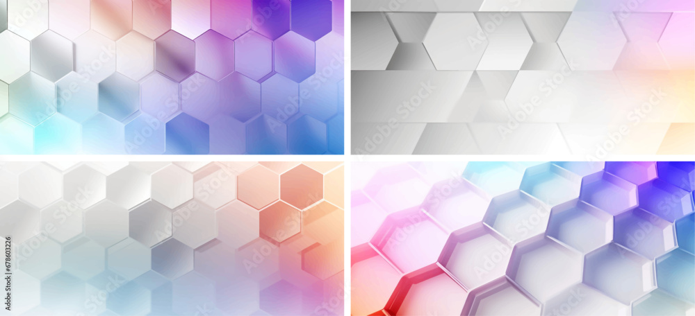 Obraz premium presentation science corporate network graphic tech brochure website layout illustration shape