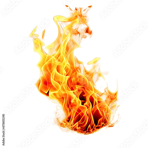 Hot Fire Flame, Isolated